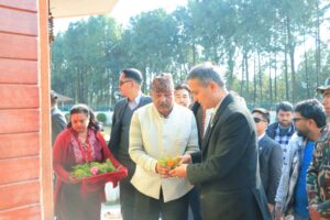 माननीय गृहमन्त्री ओमप्रकाश अर्यालज्युबाट अमर सहिद प्रति श्रद्धा सुमन अर्पण